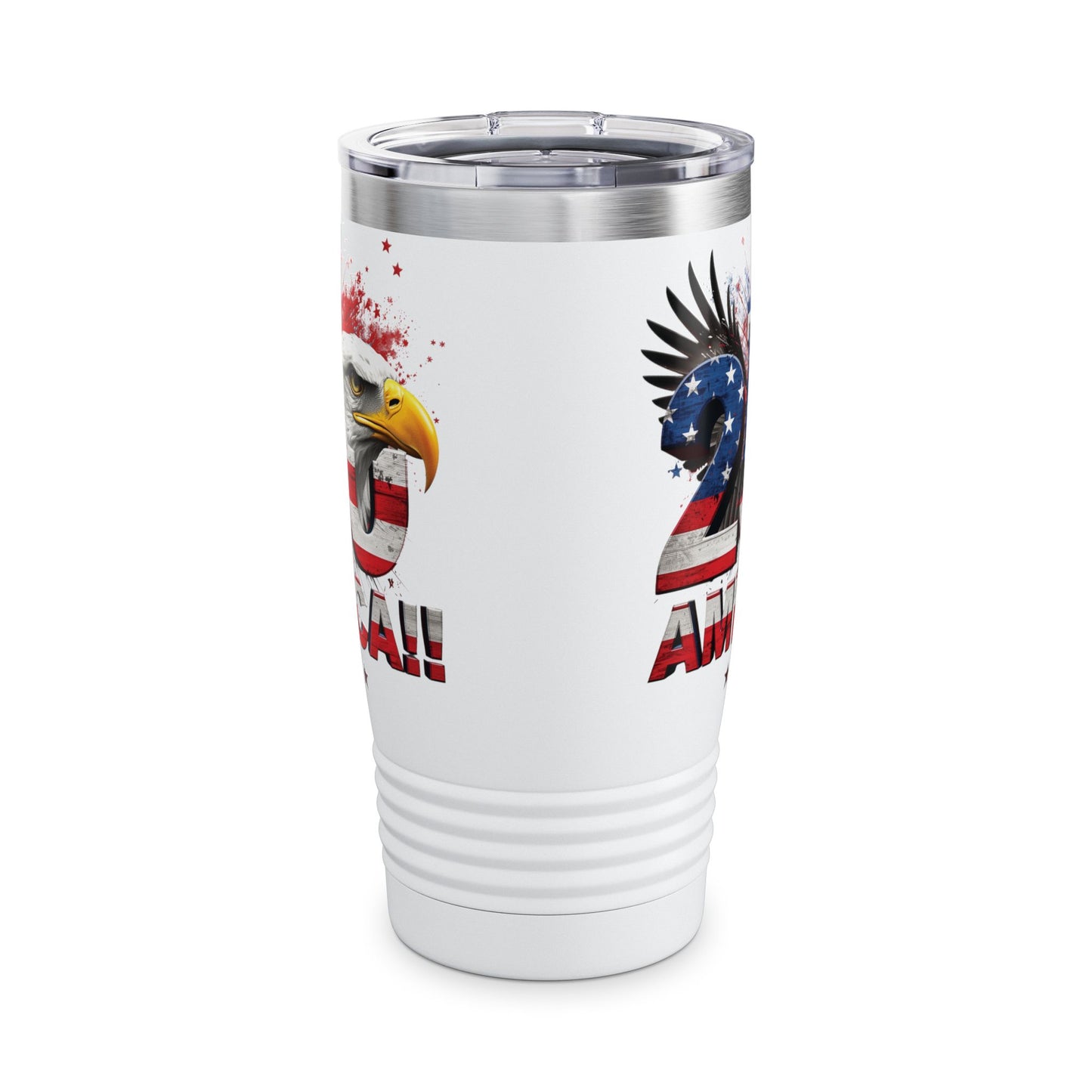 Happy 250th America Eagle Tumbler | 20oz Patriotic Stainless Steel Travel Cup | 1776–2026