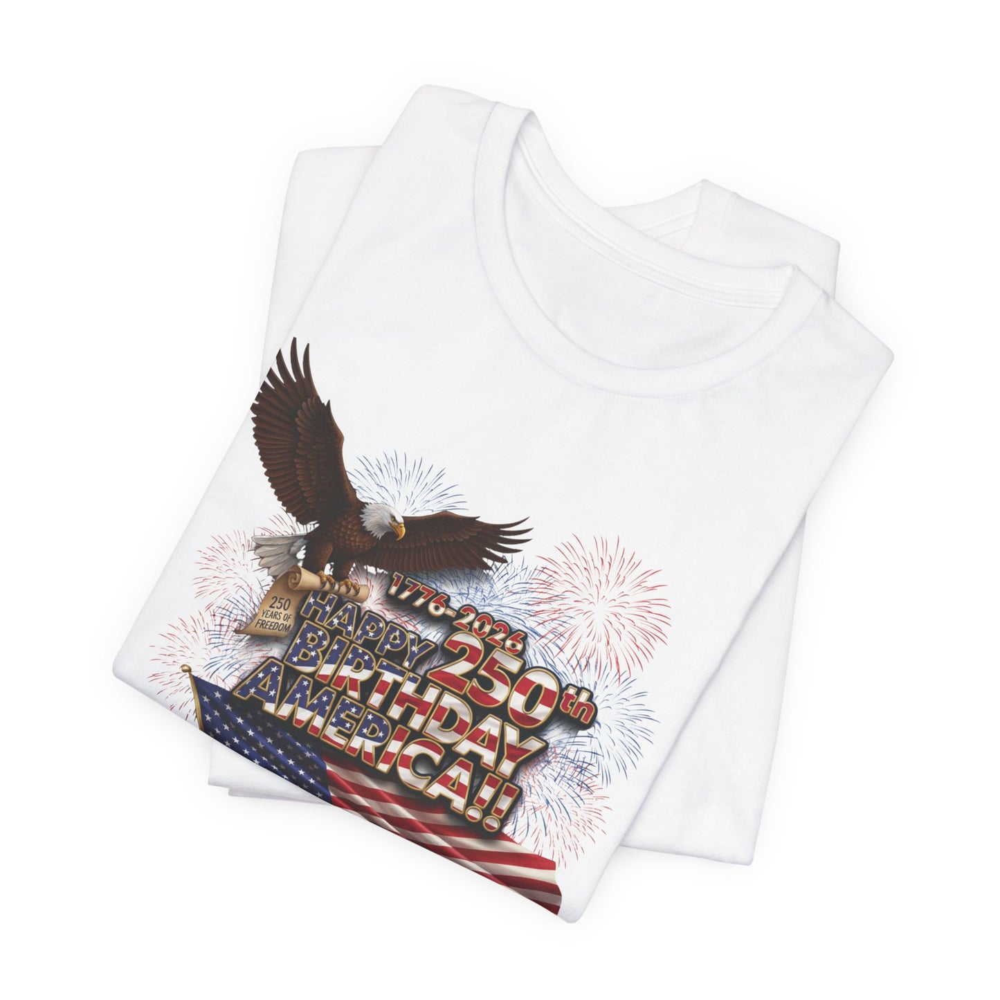 God Bless America T-Shirt | Patriotic Eagle & Flag Tee | Bella Canvas | XS-4XL | July 4th 2026