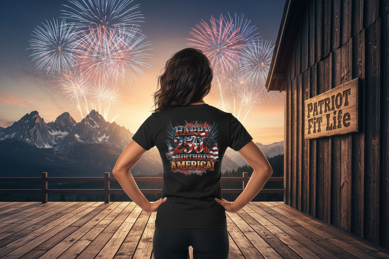 Happy 250th Birthday America T-Shirt – Patriotic Anniversary Tee