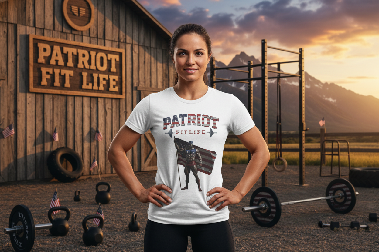 Patriot Fit Life Tee - American Flag Fitness T-Shirt