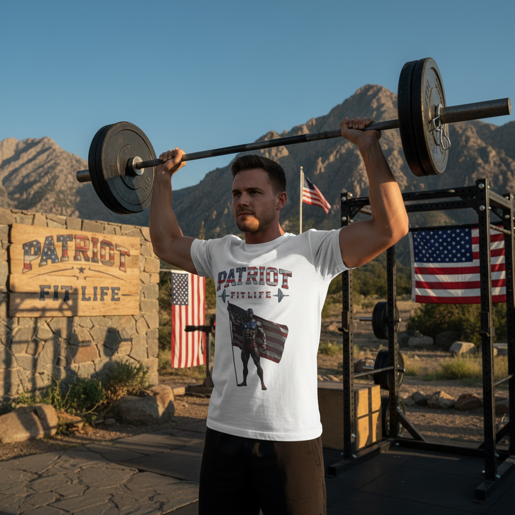 Patriot Fit Life Tee - American Flag Fitness T-Shirt