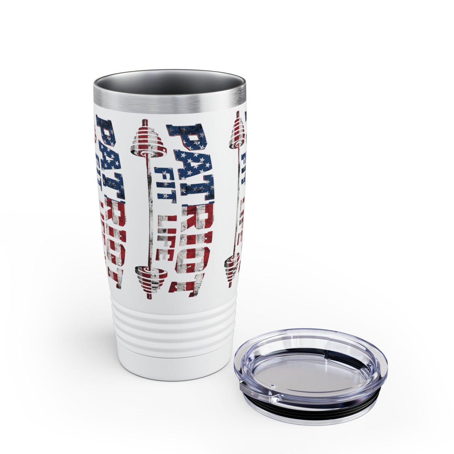 Patriot Fit Life 20oz Ringneck Tumbler  American Flag Insulated Travel Mug