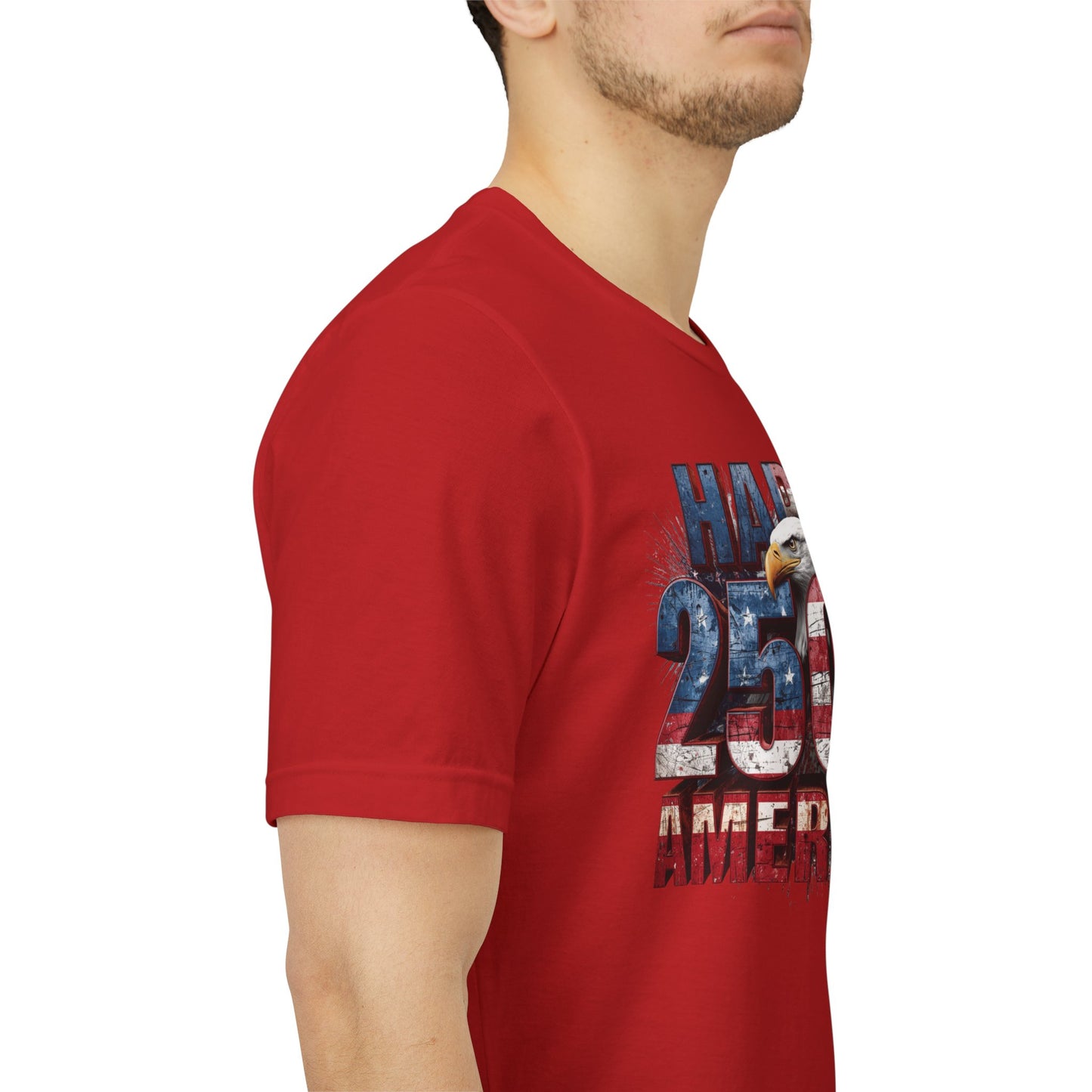 Happy 250th Birthday America T-Shirt | Patriotic Bald Eagle USA Flag Tee | 1776–2026