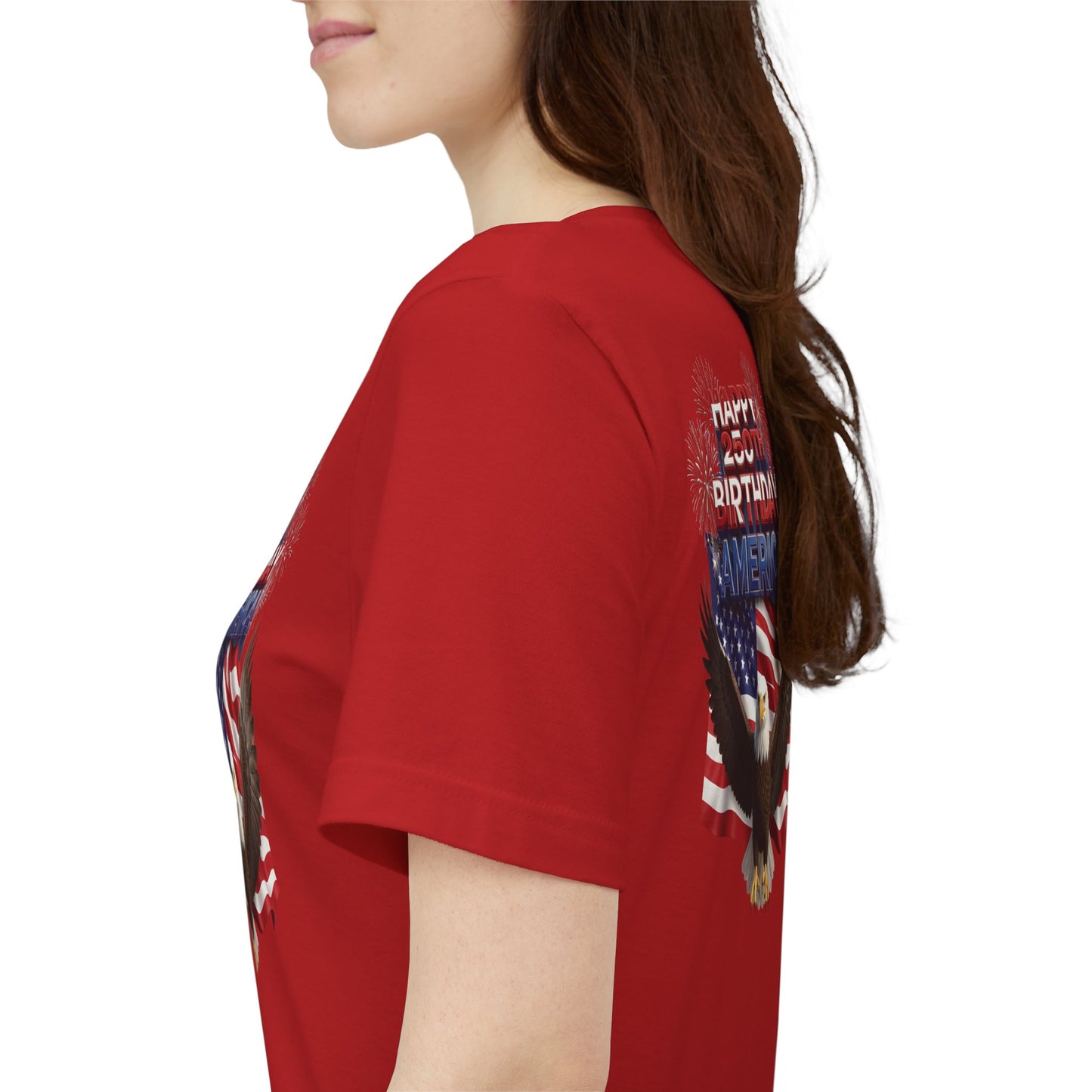 America 250th Birthday Eagle Flag T-Shirt | Patriotic Tee