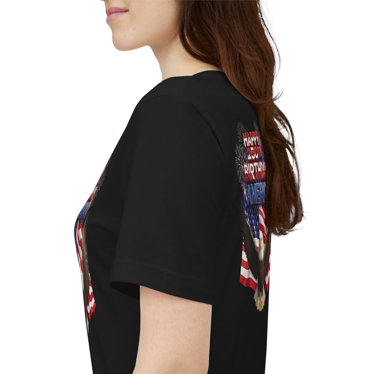 America 250th Birthday Eagle Flag T-Shirt | Patriotic Tee