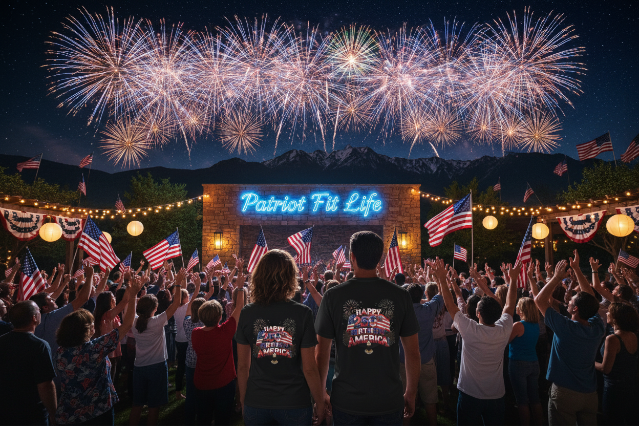 Happy 250th Birthday America T-Shirt - Patriotic Eagle Fireworks Tee