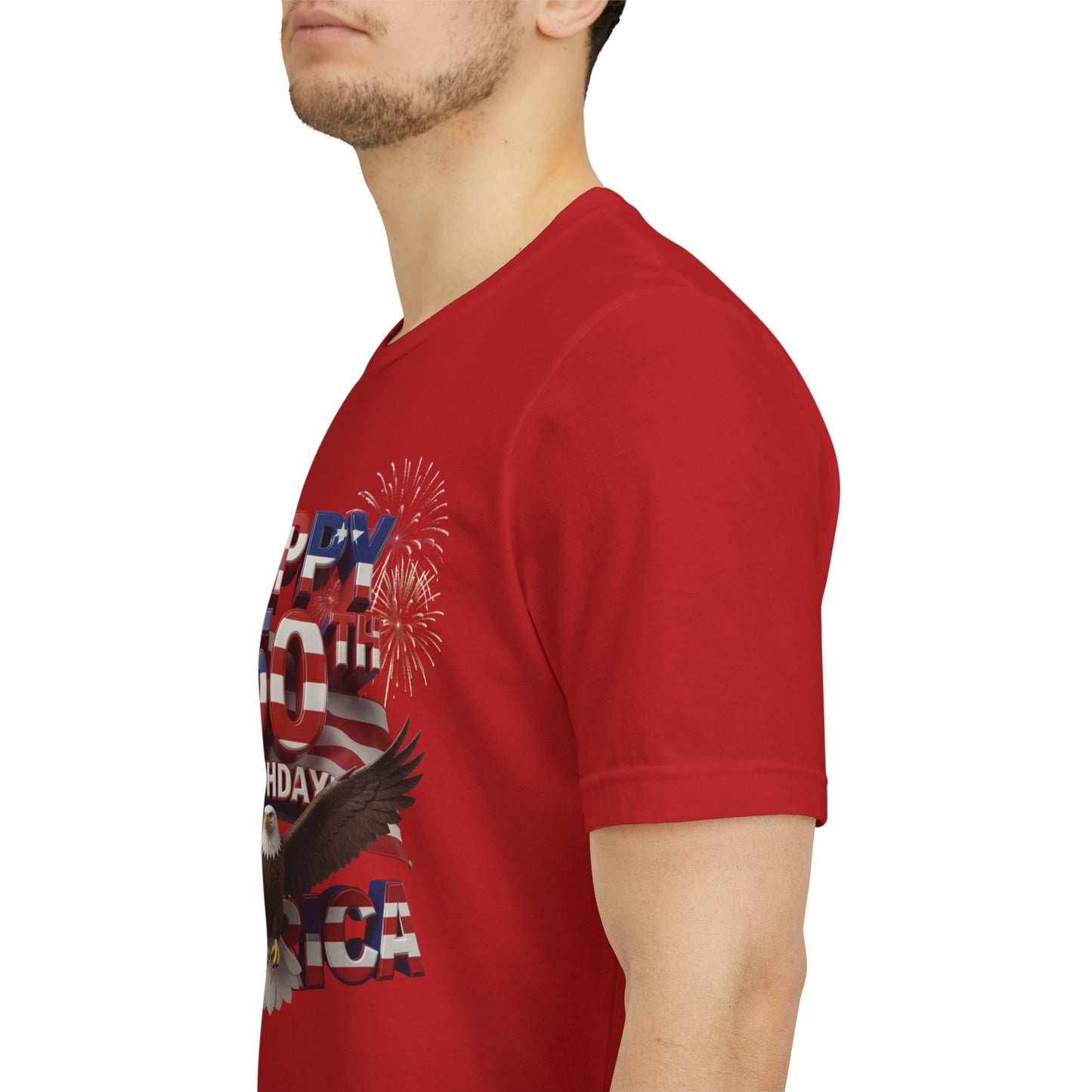 America 250th Birthday Eagle Fireworks T-Shirt | Patriotic Tee