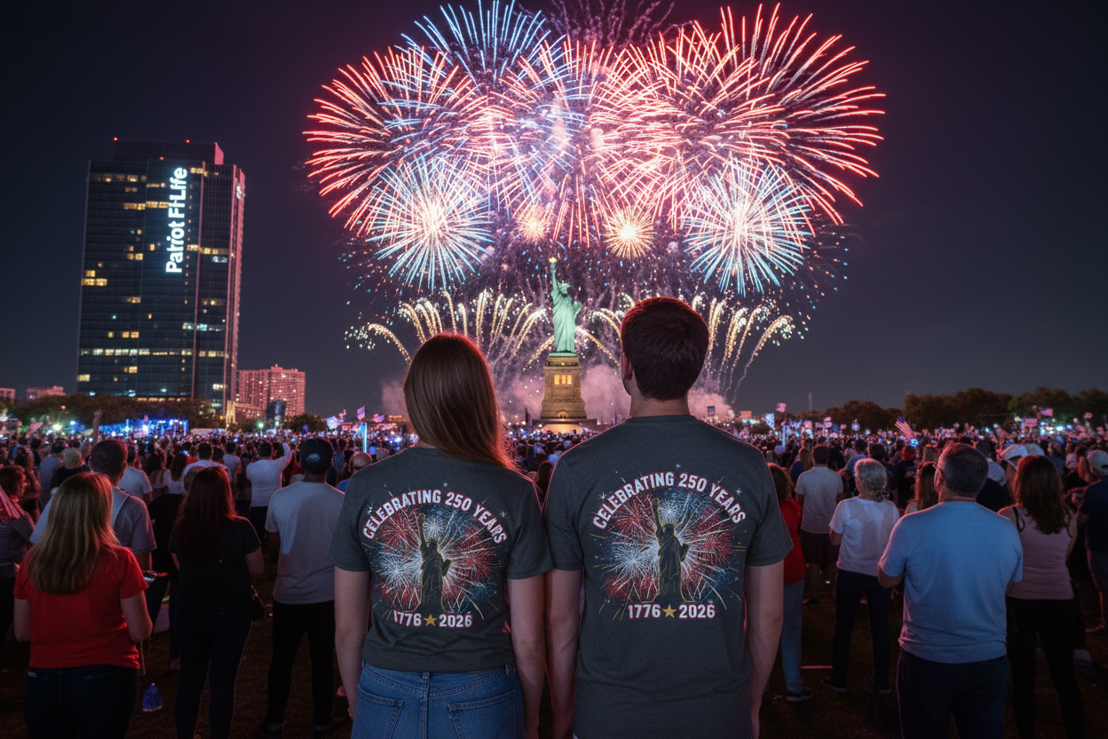America 250th Anniversary Tri-Blend T-Shirt | Celebrating 250 Years 1776–2026