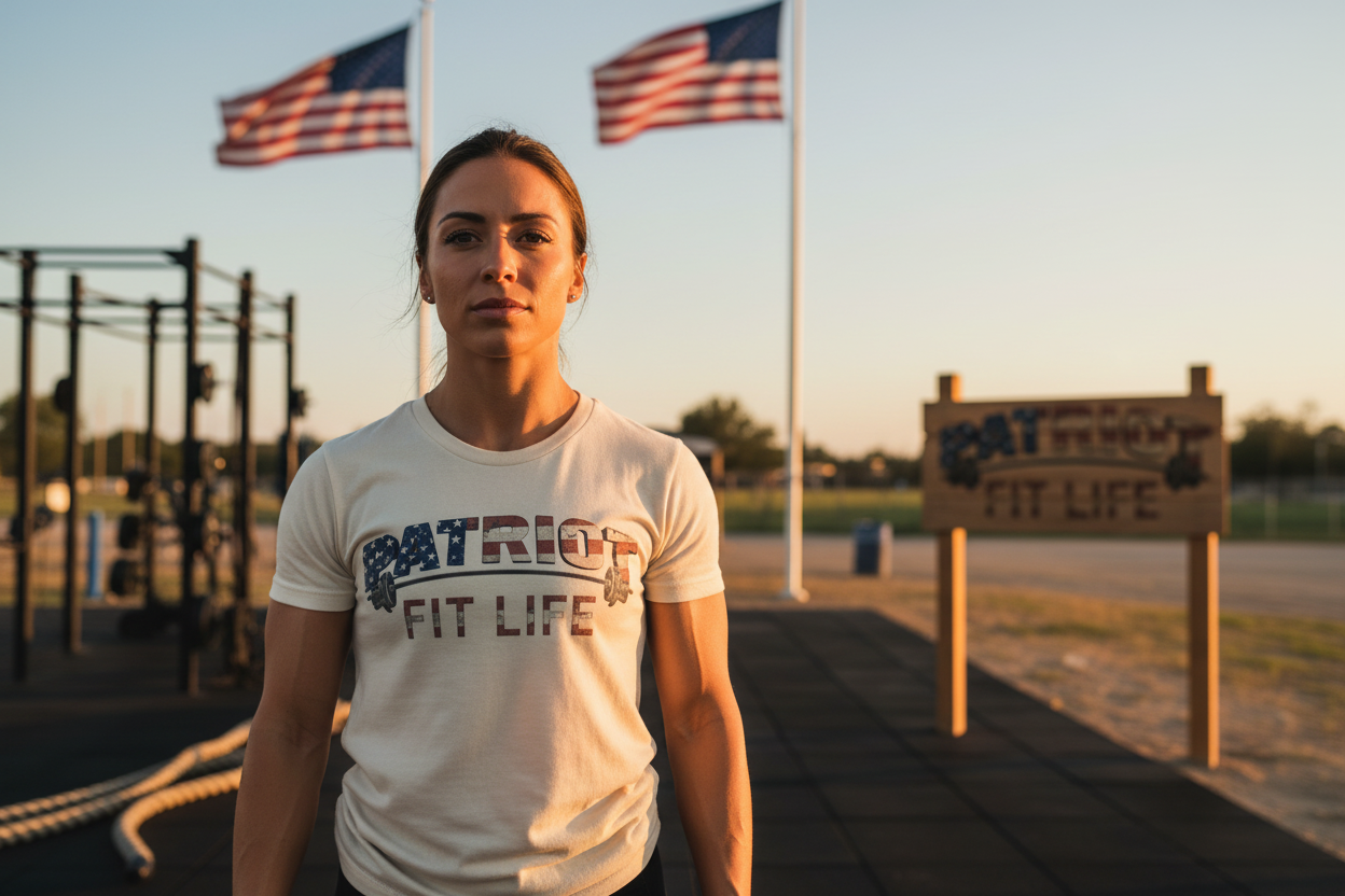 Patriot Fit Life T-Shirt | Premium American Flag Fitness Tee