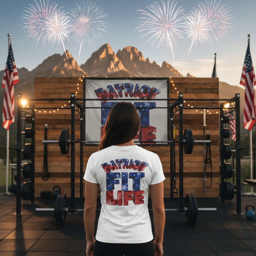 Patriot Fit Life T-Shirt - American Flag Fitness Tee