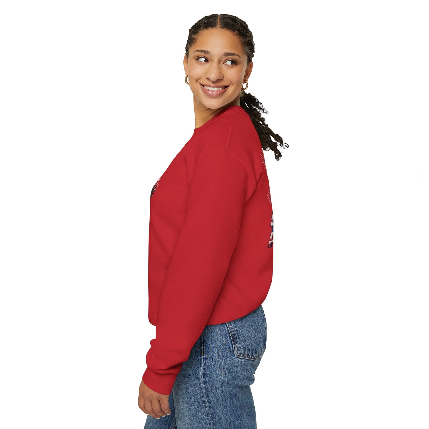 Happy 250th Birthday America Sweatshirt - Patriotic Fireworks Crewneck | Unisex