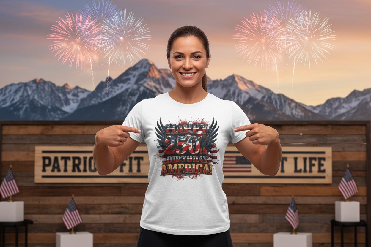 Happy 250th Birthday America T-Shirt – Patriotic Anniversary Tee