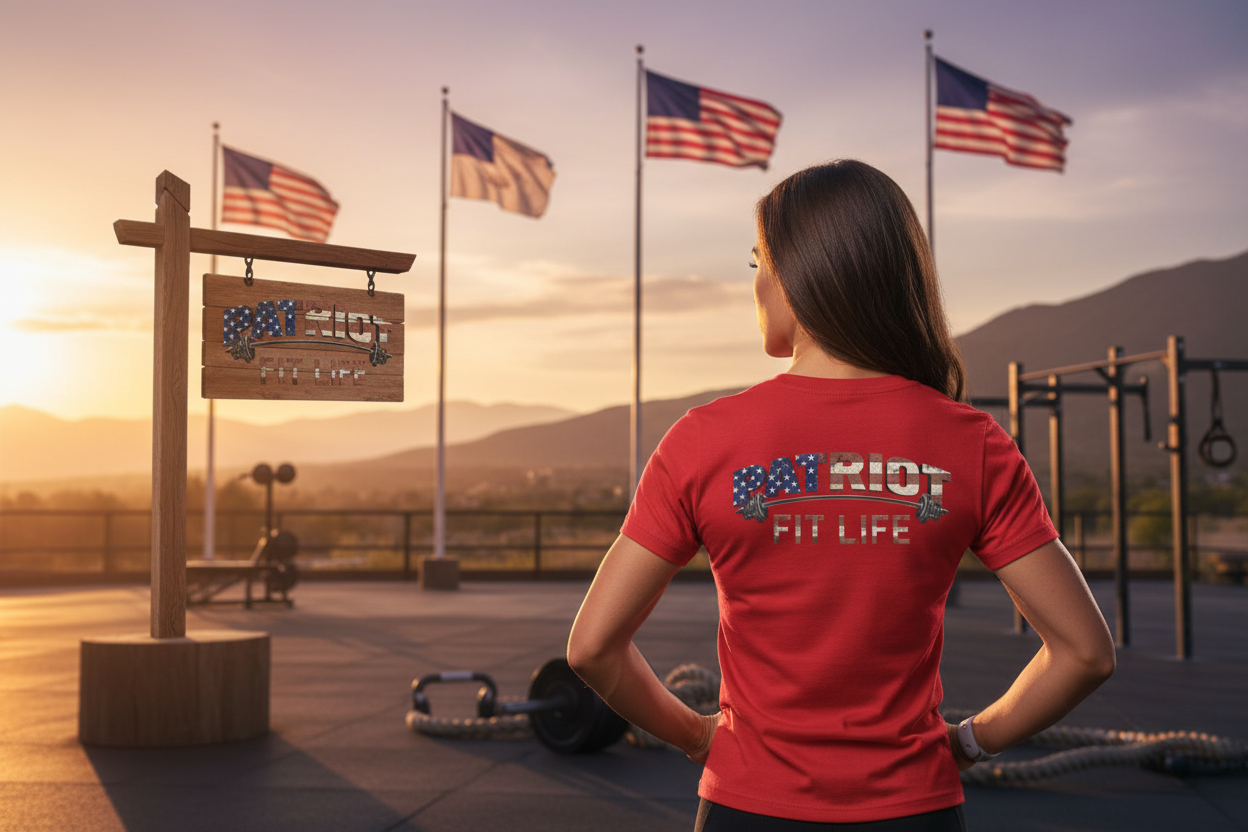 Patriot Fit Life T-Shirt | Premium American Flag Fitness Tee