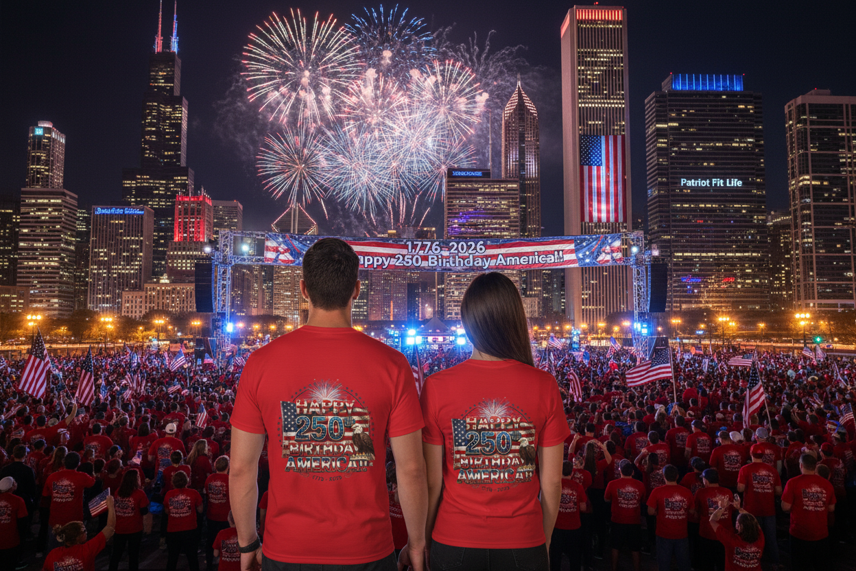 1776–2026 America 250th Birthday T-Shirt | Patriotic Eagle & Flag Tee | July 4th 2026 Commemorative