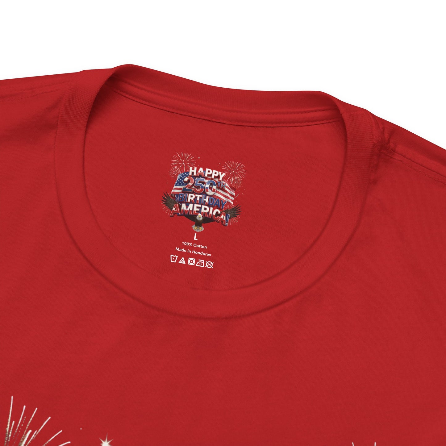 Happy 250th Birthday America Fireworks Eagle T-Shirt | July 4th