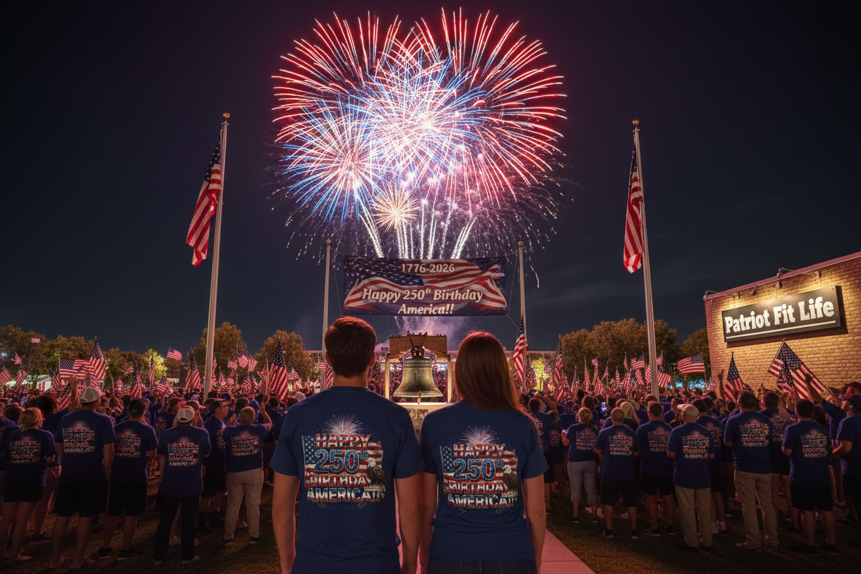 1776–2026 America 250th Birthday T-Shirt | Patriotic Eagle & Flag Tee | July 4th 2026 Commemorative