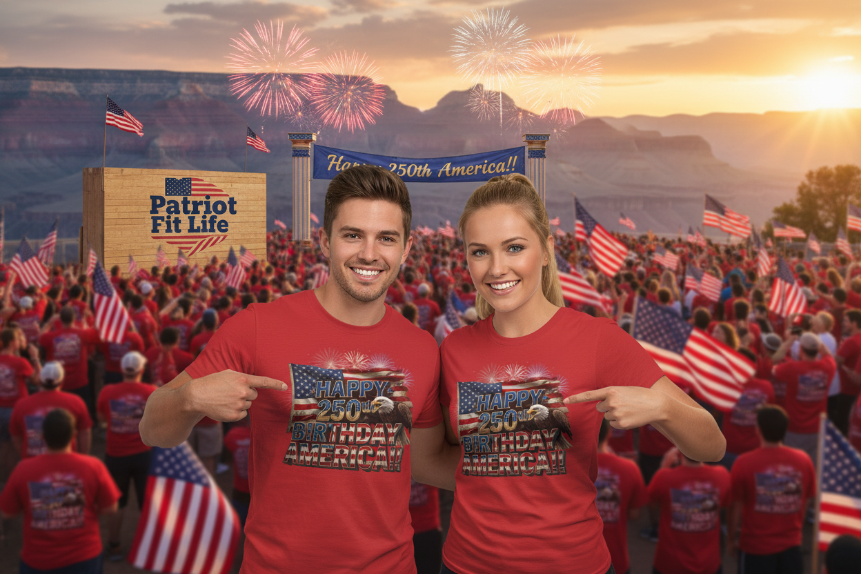Happy 250th Birthday America T-Shirt | Patriotic Bald Eagle & Flag Tee | July 4th 2026 | 1776–2026