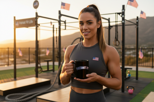 Patriot Fit Black Mug | American Flag Coffee Cup 11oz/15oz