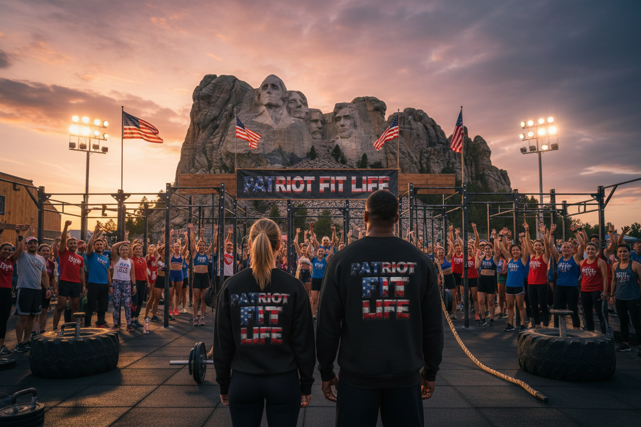 Patriot Fit Life Crewneck Sweatshirt - American Flag Graphic Pullover