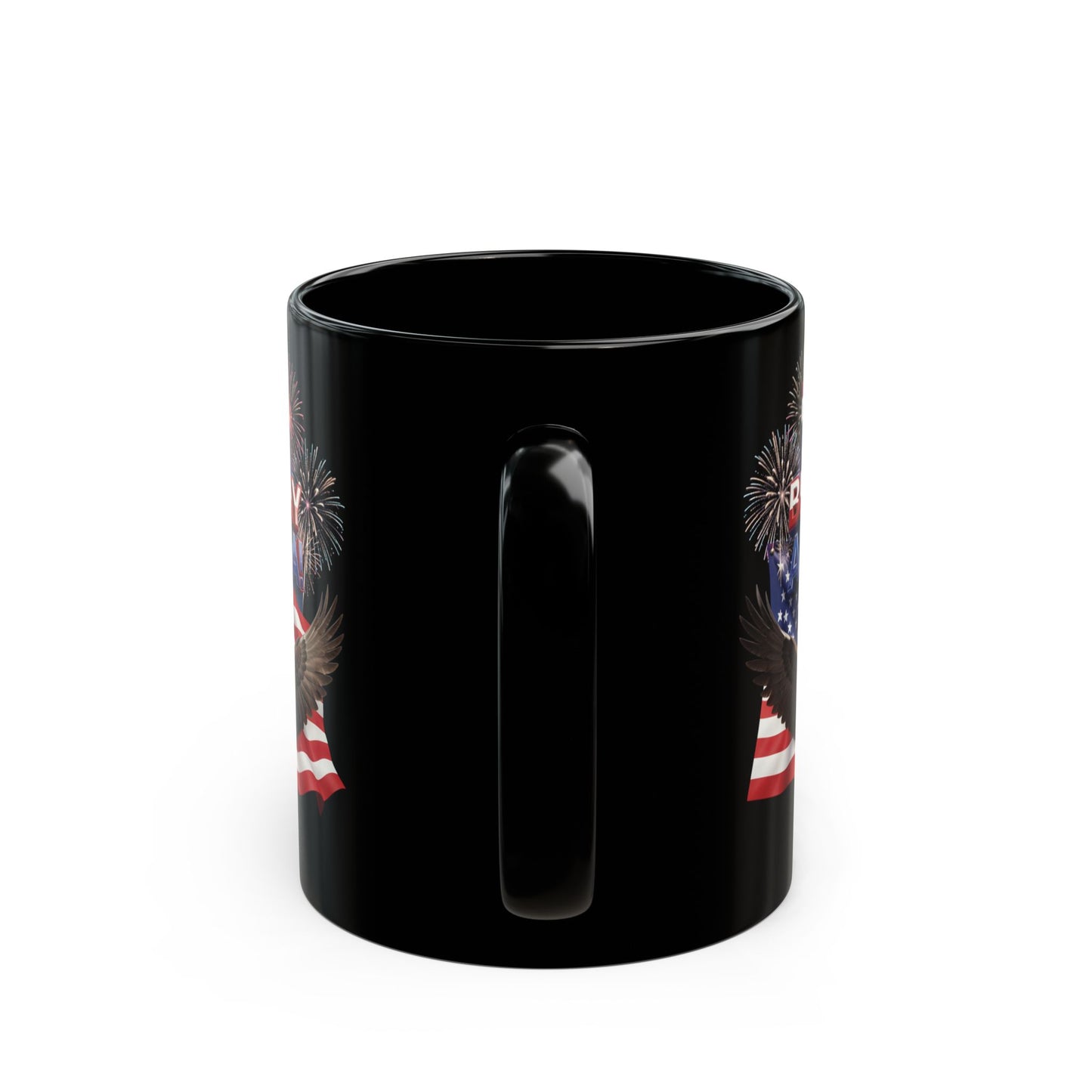 250th Anniversary Eagle Mug - Patriotic Black Ceramic Coffee Mug | 11oz & 15oz