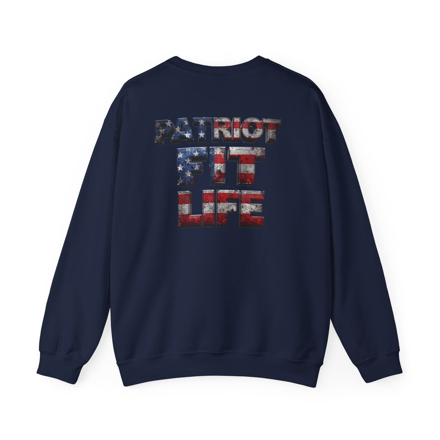 Patriot Fit Life Crewneck Sweatshirt - American Flag Graphic Pullover