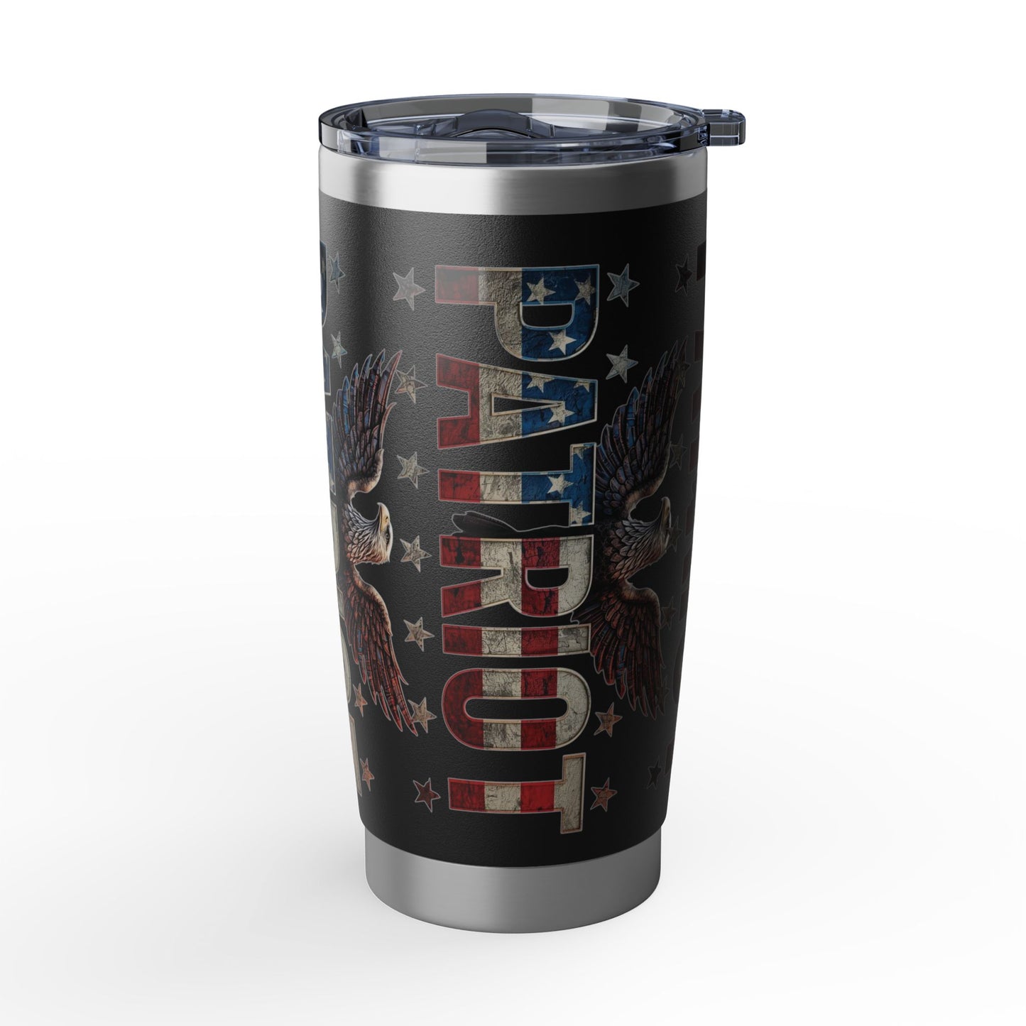 Patriot 20oz Tumbler - American Flag Eagle Stainless Steel Travel Mug