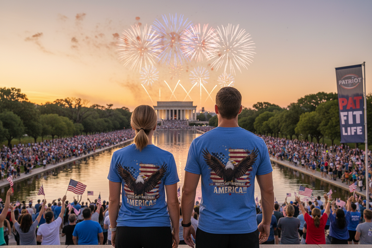 Happy 250th Birthday America T-Shirt | Patriotic Bald Eagle Flag Tri-Blend Tee | 1776–2026