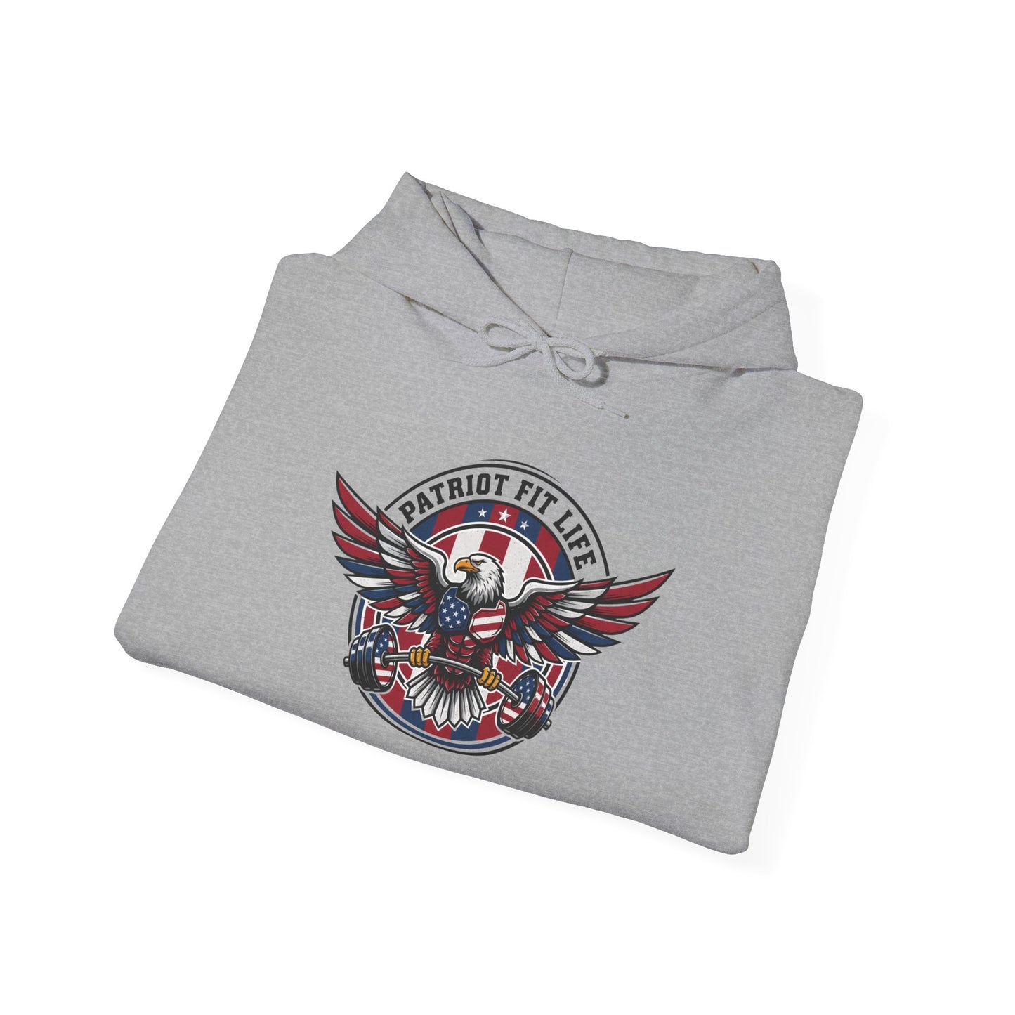 Patriot Fit Life Hoodie — American Eagle Flag Fitness Sweatshirt - Premium Patriotic Apparel
