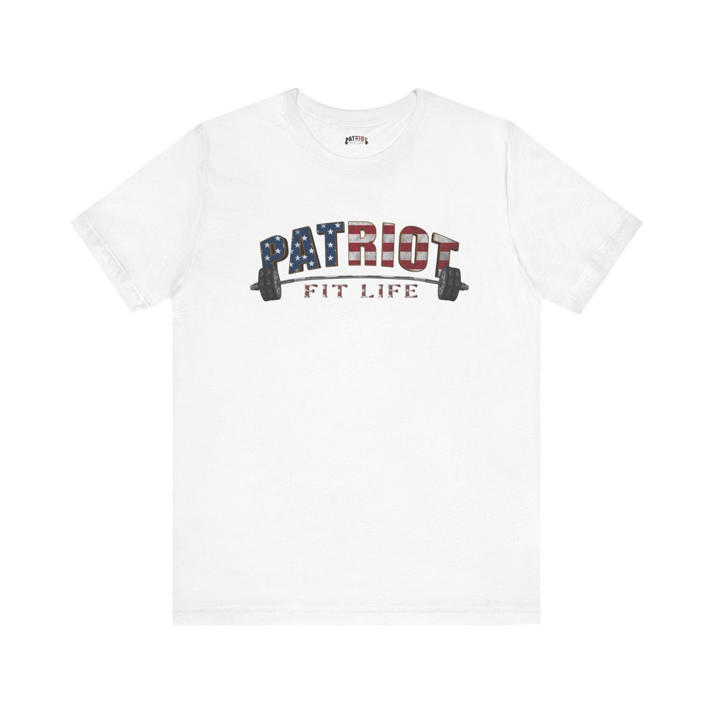 Patriot Fit Life T-Shirt | American Flag Weightlifting Gym Tee