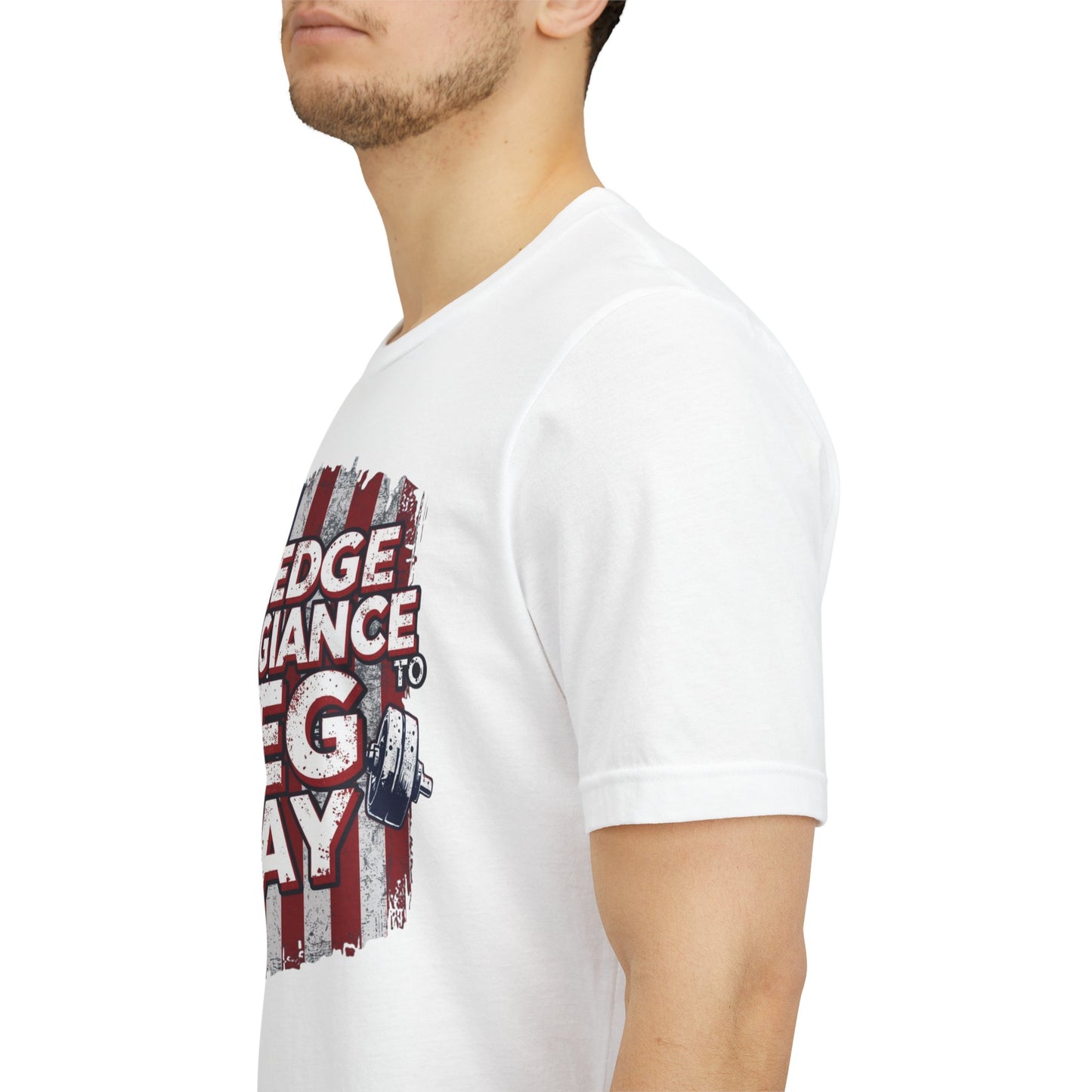 I Pledge Allegiance to Leg Day Shirt | Patriotic Gym Tee