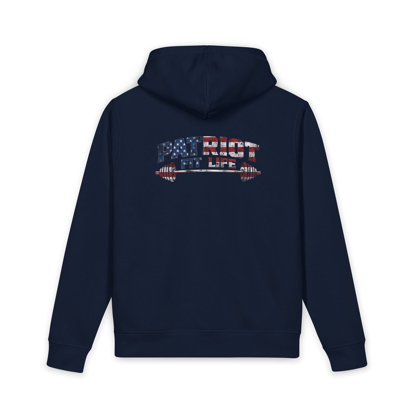 Patriot Fit Life Hoodie | American Flag Barbell Gym Hoodie