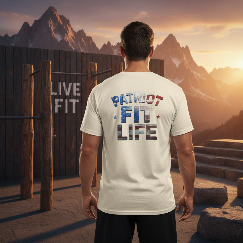 Patriot Fit Life - American Flag T-Shirt - Fitness