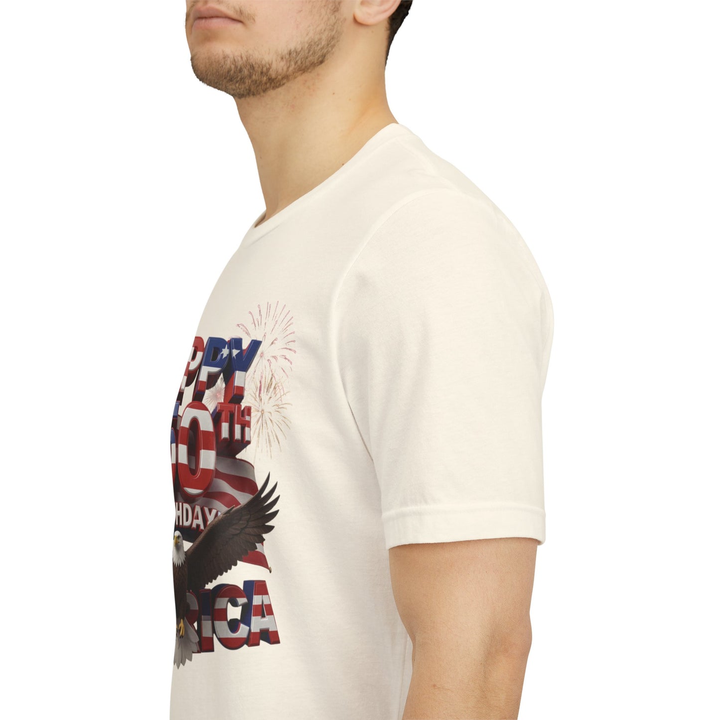 America 250th Birthday Eagle Fireworks T-Shirt | Patriotic Tee
