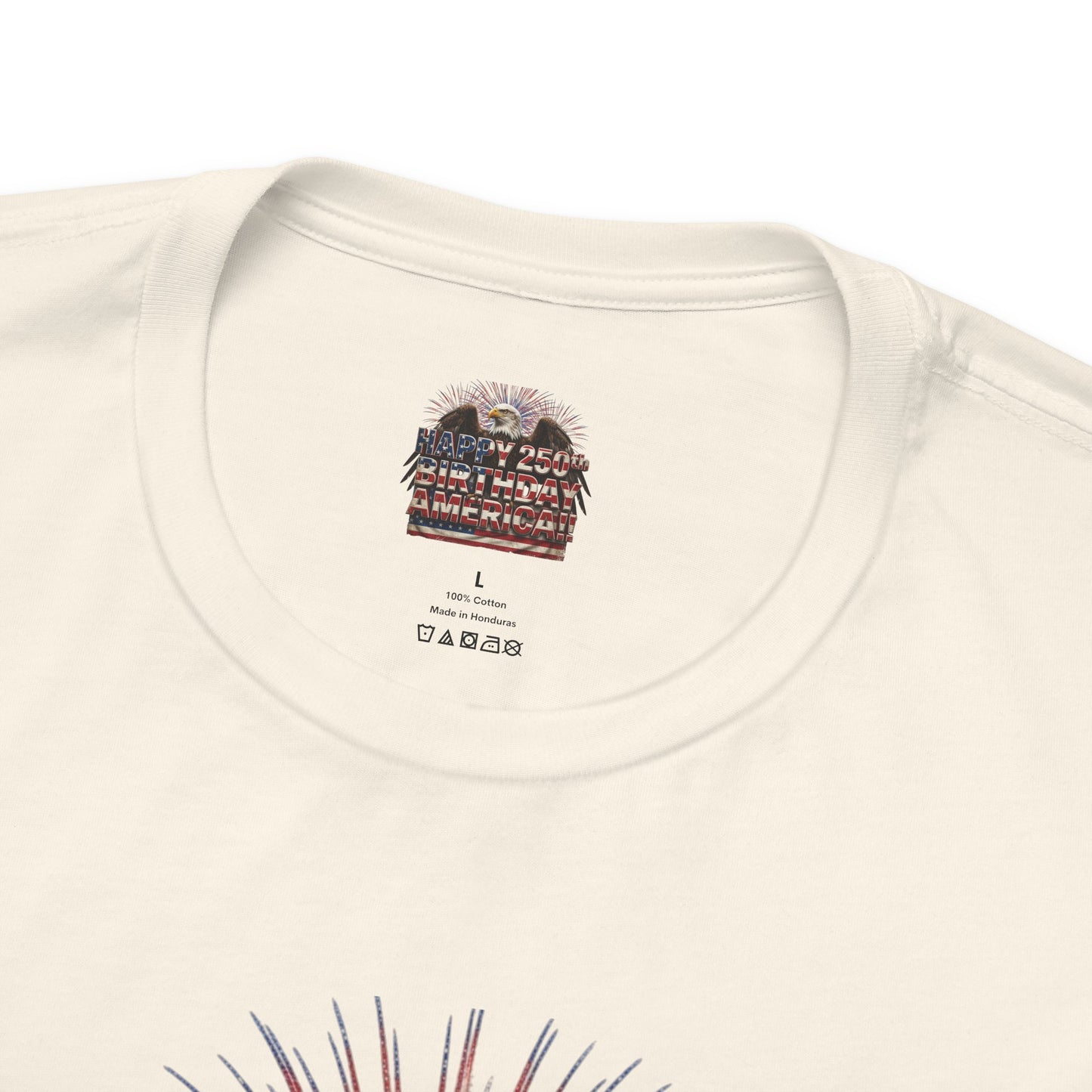 Happy 250th Birthday America T-Shirt | Patriotic Eagle & Flag Tee | Bella Canvas | XS-4XL