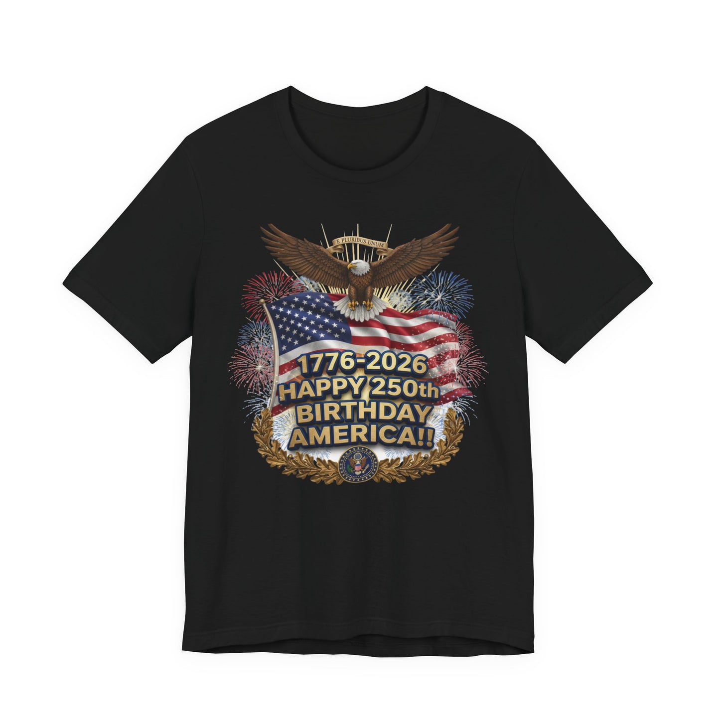 Happy 250th Birthday America T-Shirt – 1776-2026 Patriotic Eagle Flag Tee