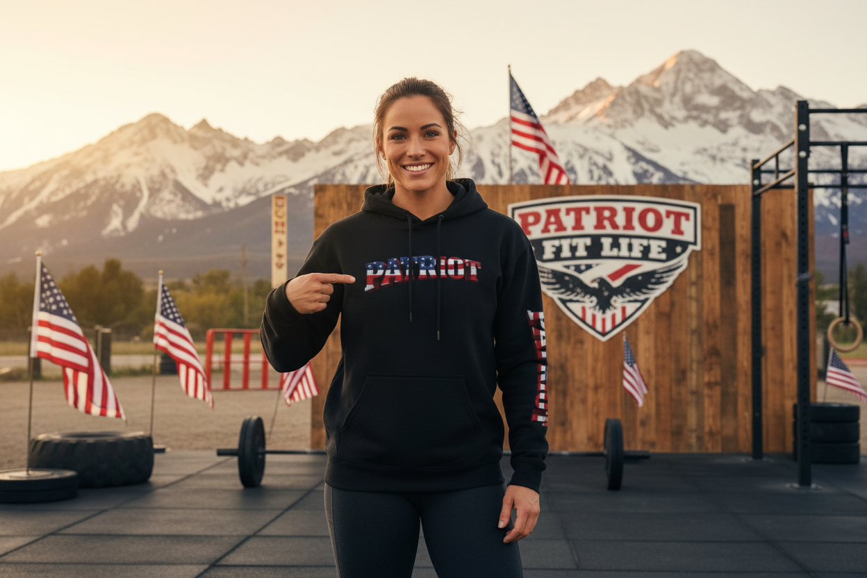 Patriot Hoodie - American Flag Graphic Pullover Sweatshirt