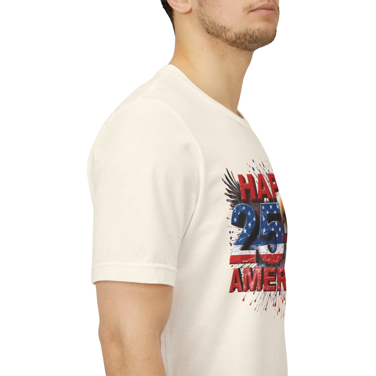Happy 250th Birthday America T-Shirt | Patriotic Bald Eagle 4th of July Tee | 1776-2026 | XS-4XL