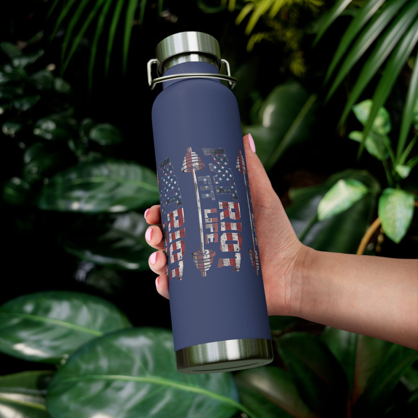 Patriot Fit Life 22oz Copper Insulated Bottle | American Flag Water Bottle