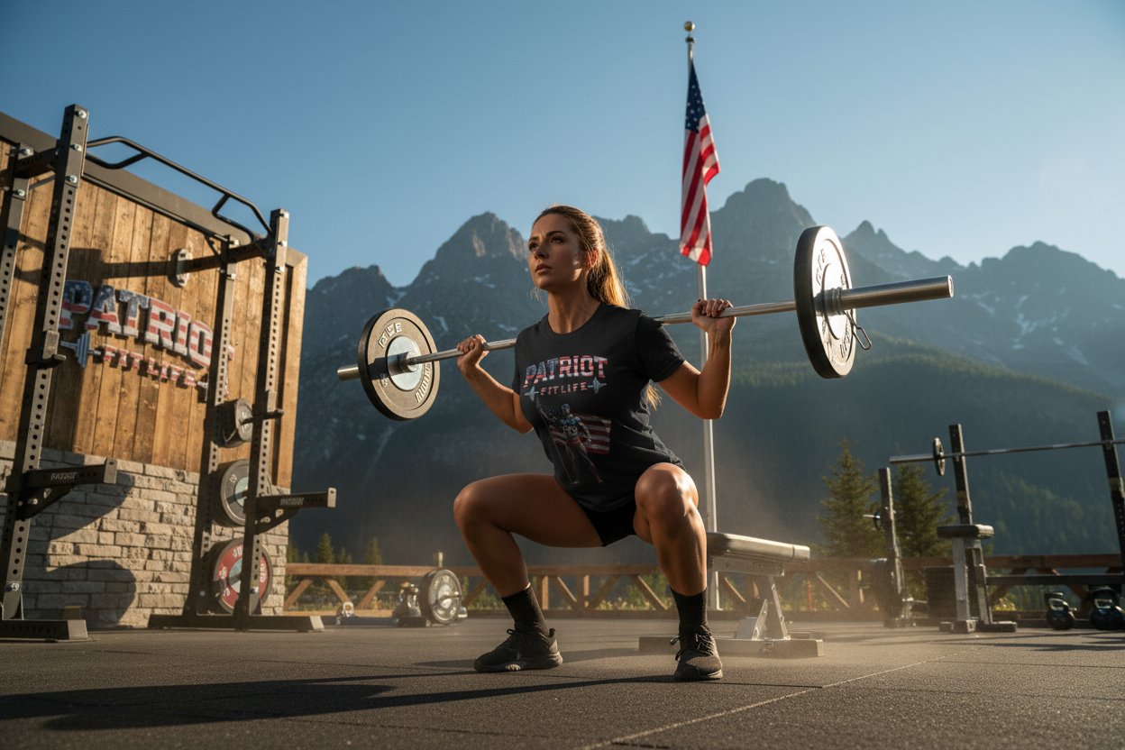 Patriot Fit Life Tee - American Flag Fitness T-Shirt