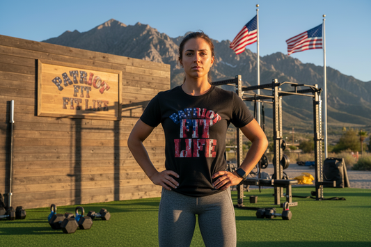 Patriot Fit Life T-Shirt - American Flag Gym Tee