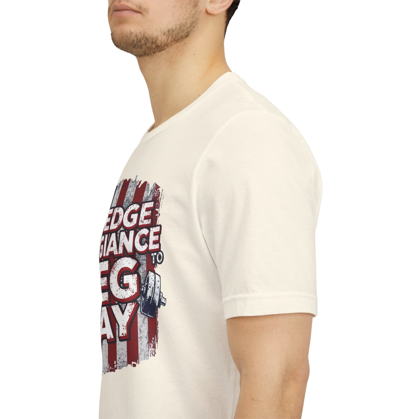 I Pledge Allegiance to Leg Day Shirt | Patriotic Gym Tee