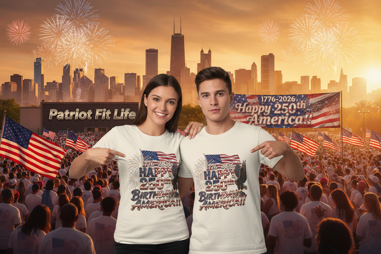 Happy 250th Birthday America T-Shirt | Patriotic Eagle Flag & Fireworks Tee | Bella Canvas | XS-4XL | 1776-2026