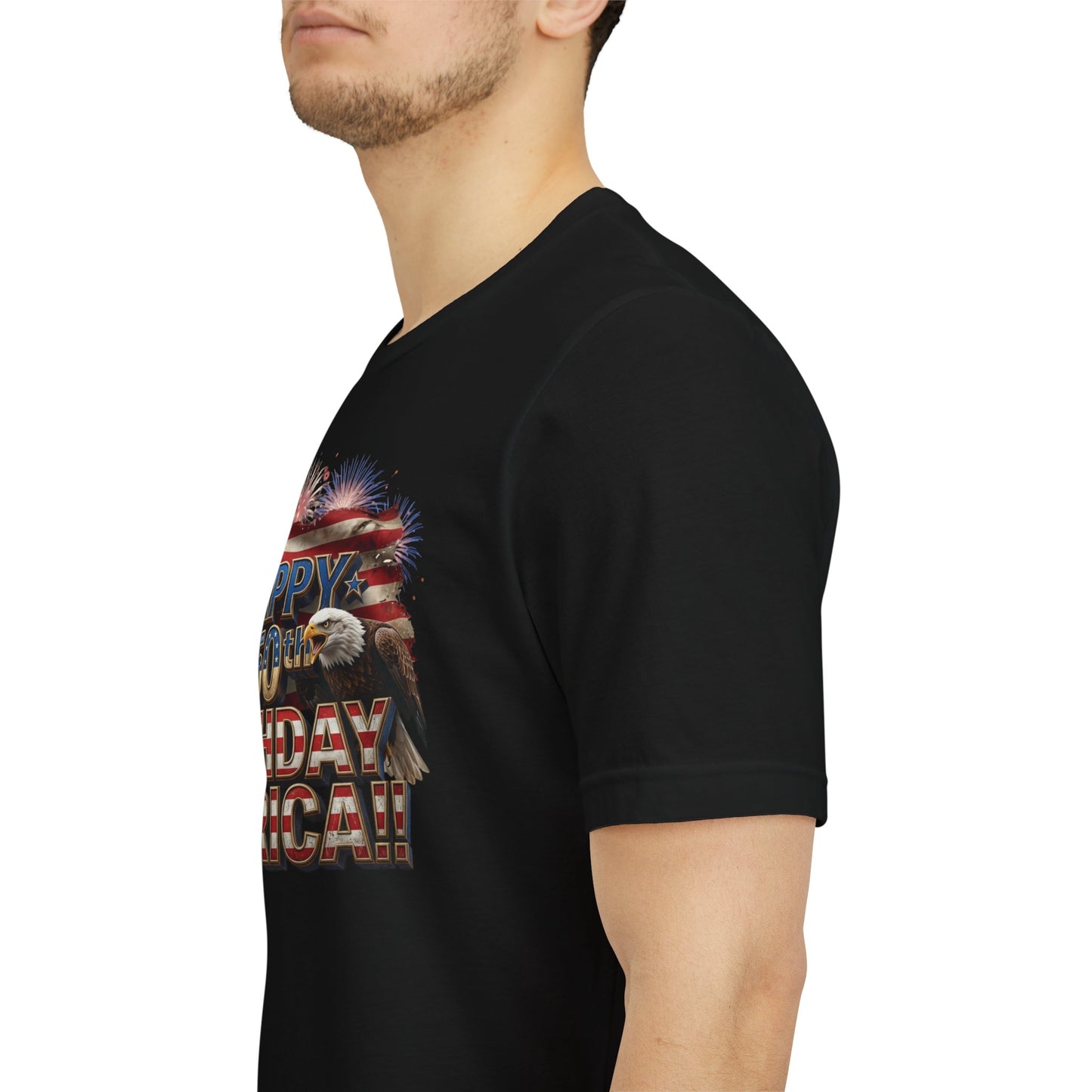 Happy 250th Birthday America T-Shirt | Patriotic Bald Eagle & Flag Tee | July 4th 2026 | 1776–2026