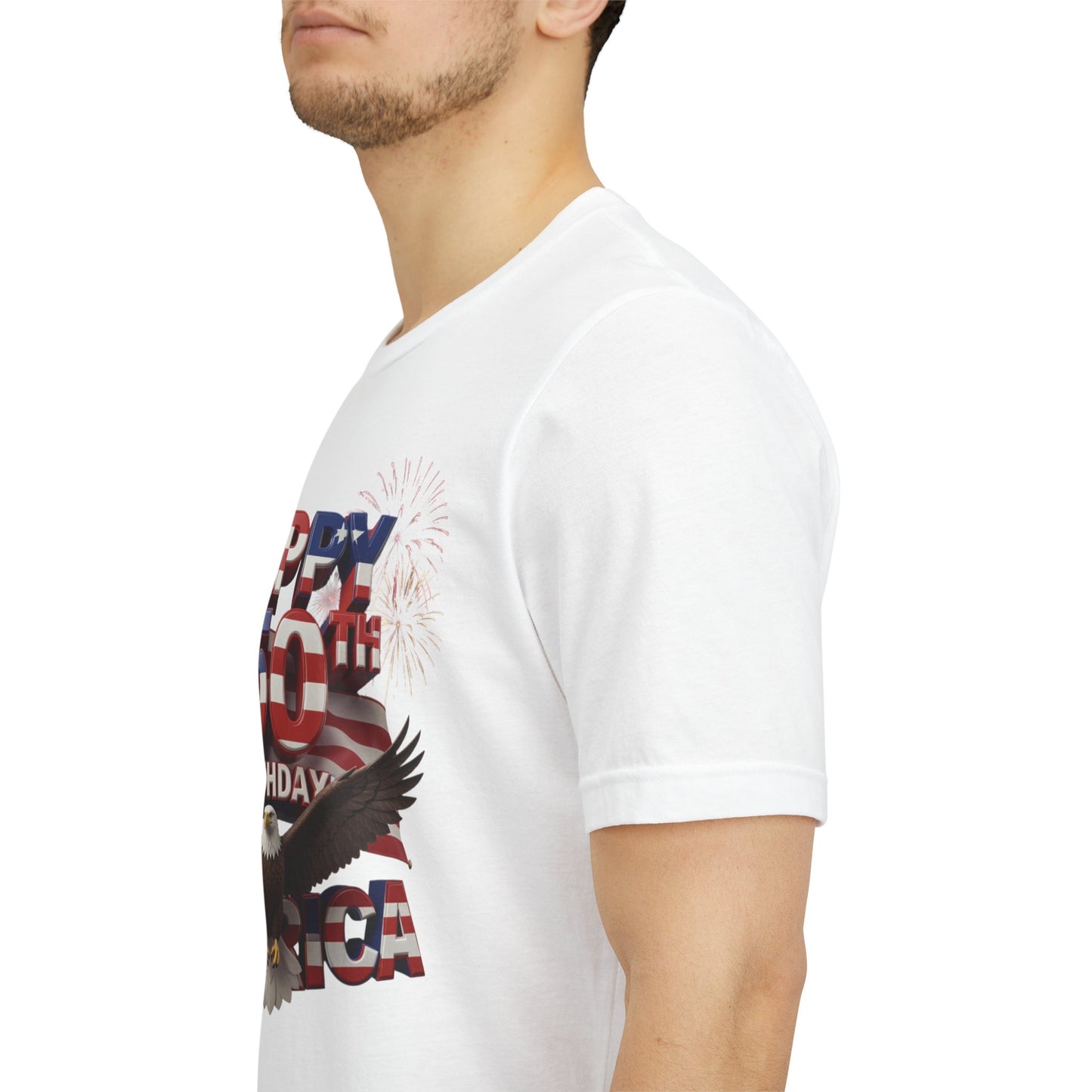 America 250th Birthday Eagle Fireworks T-Shirt | Patriotic Tee