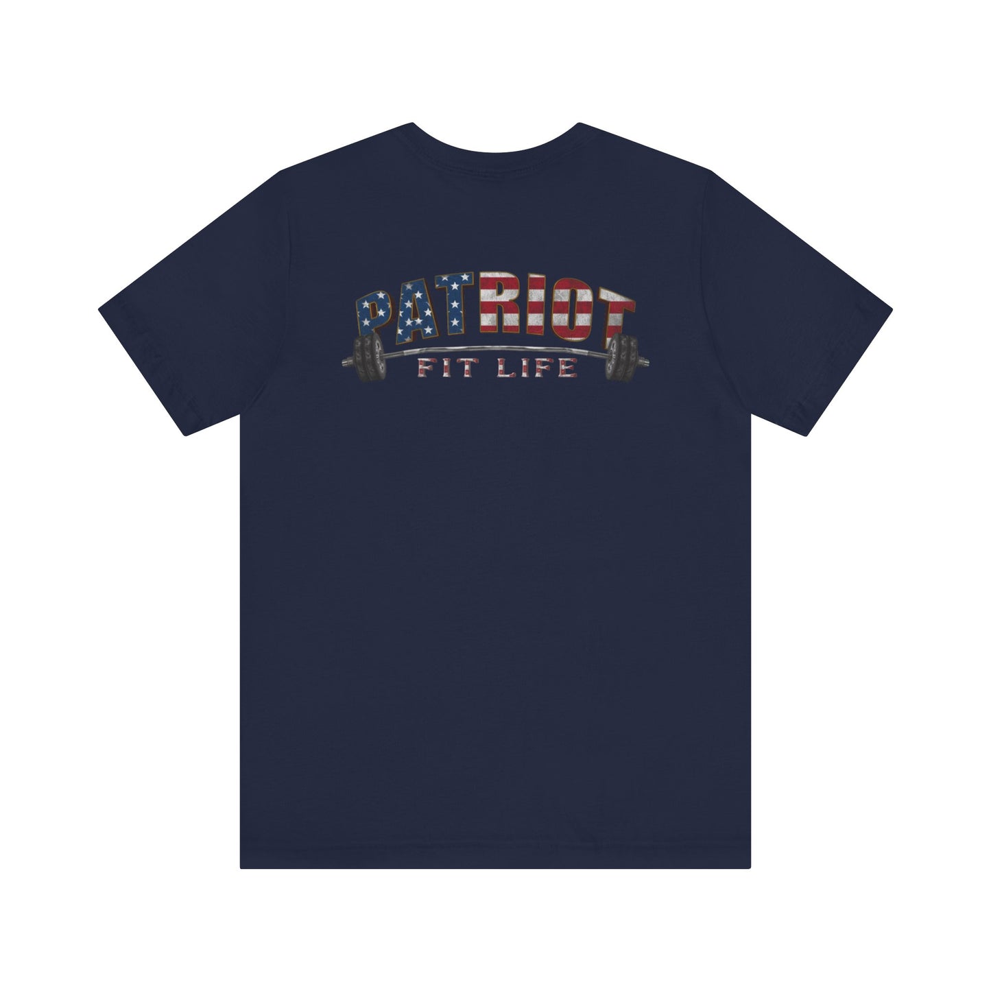 Patriot Fit Life T-Shirt | American Flag Weightlifting Gym Tee