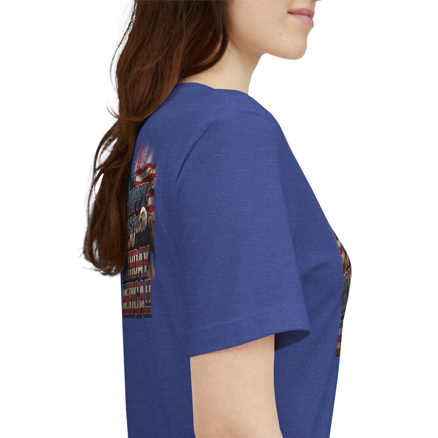 Happy 250th Birthday America T-Shirt | Patriotic Bald Eagle & Flag Tee | July 4th 2026 | 1776–2026