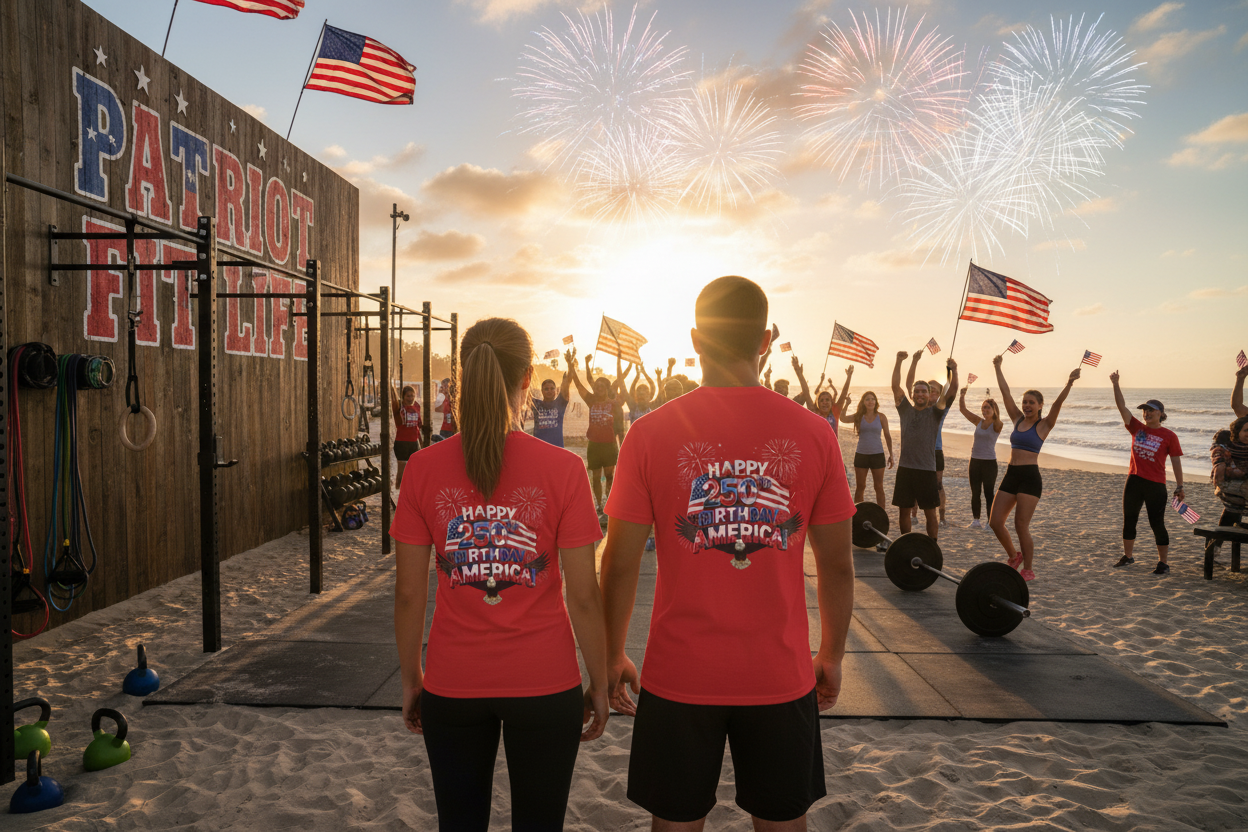 Happy 250th Birthday America Fireworks Eagle T-Shirt | July 4th