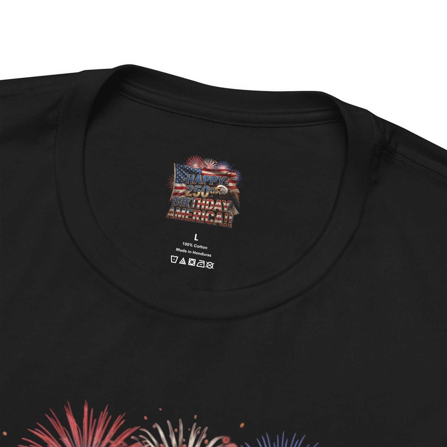 Happy 250th Birthday America T-Shirt | Patriotic Bald Eagle & Flag Tee | July 4th 2026 | 1776–2026