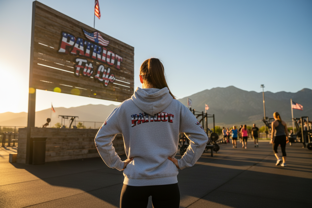 Patriot Hoodie - American Flag Graphic Pullover Sweatshirt