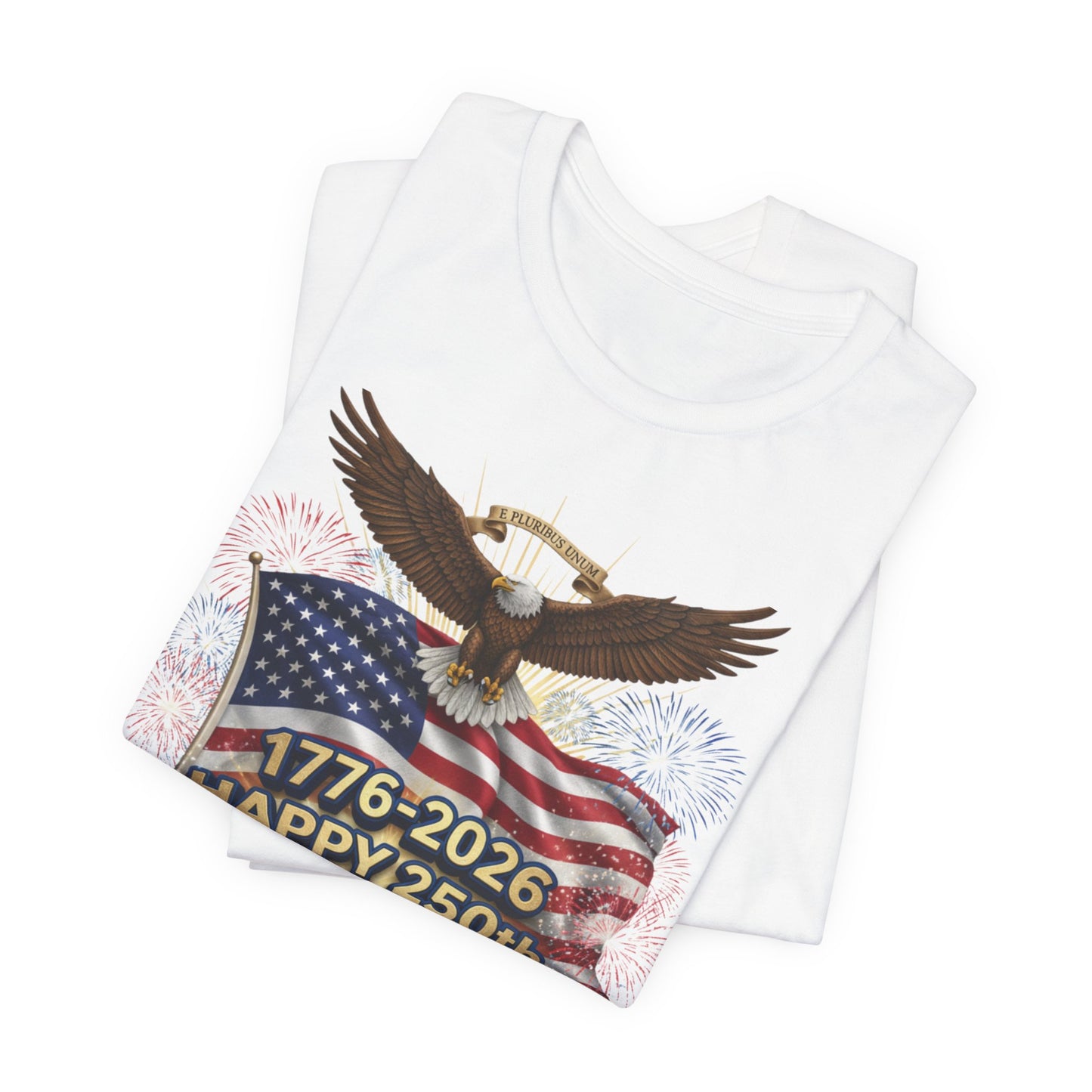 Happy 250th Birthday America T-Shirt – 1776-2026 Patriotic Eagle Flag Tee